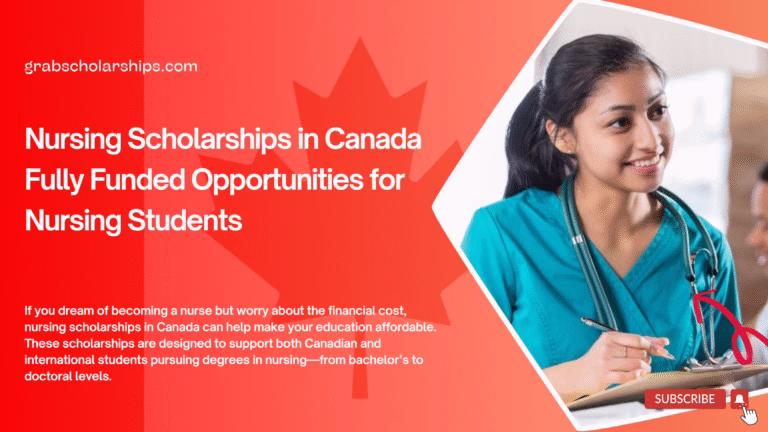 Nursing Scholarships in Canada 2026 | Fully Funded Opportunities for Nursing Students