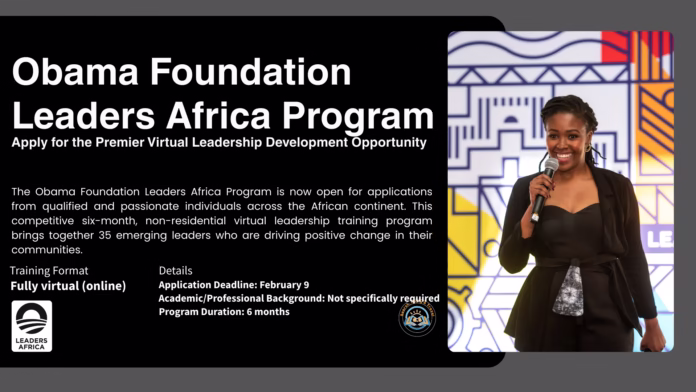 Obama Foundation Leaders Africa Program