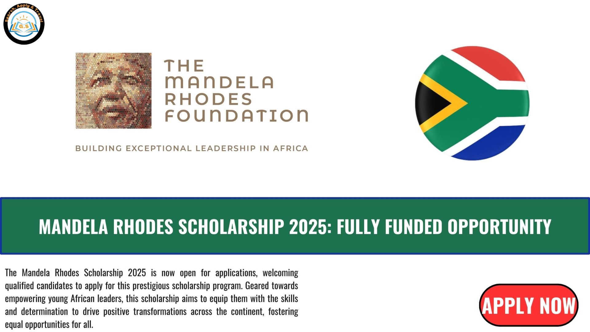 Mandela Rhodes Scholarship 2025: Fully Funded Opportunity ...