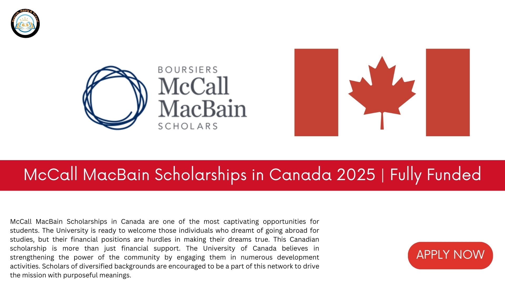 McCall MacBain Scholarships in Canada 2025 Fully Funded GrabScholarships