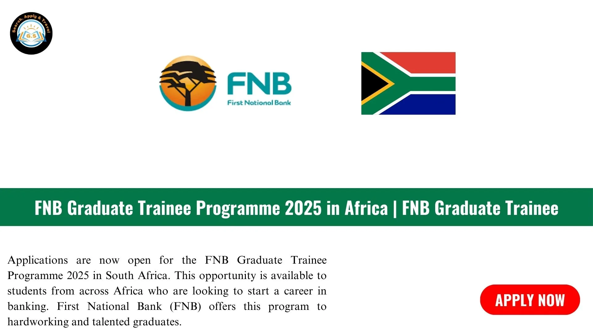 FNB Graduate Trainee Programme 2025 in Africa - GrabScholarships