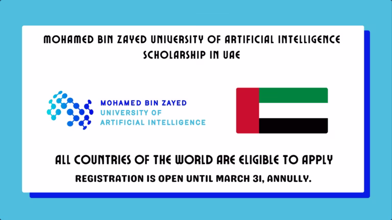 Mohamed Bin Zayed University Of Artificial Intelligence Scholarship In UAE 2026