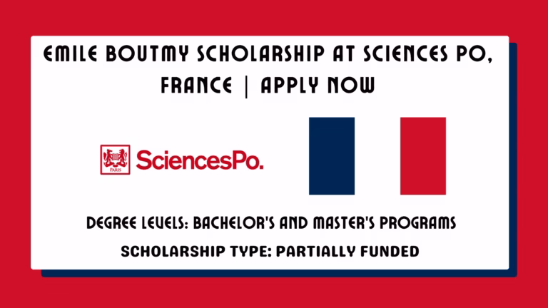 Emile Boutmy Scholarship