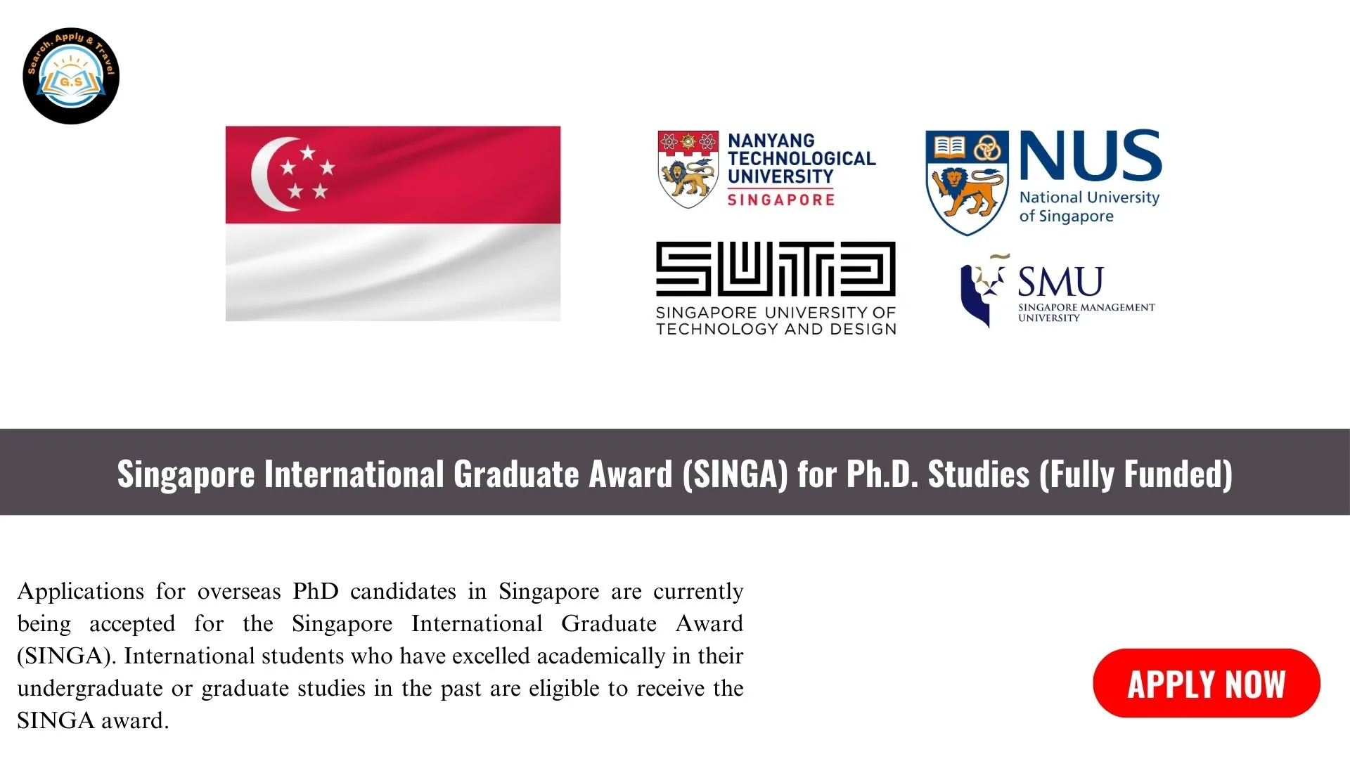 Singapore International Graduate Award Singa For Ph D Studies Fully Singapore International Graduate Award Singa For Ph D Studies Fully