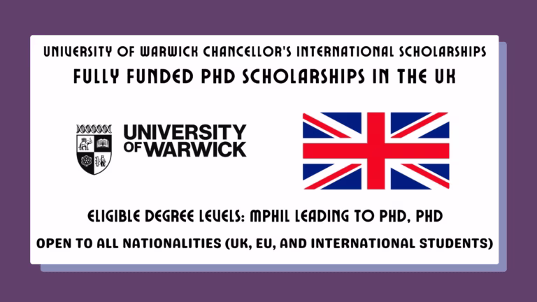 University of Warwick Chancellor’s International Scholarships