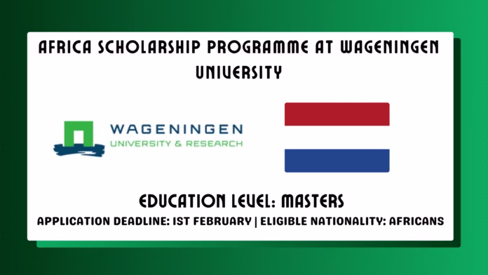 Africa Scholarship Programme Africa Scholarship Programme