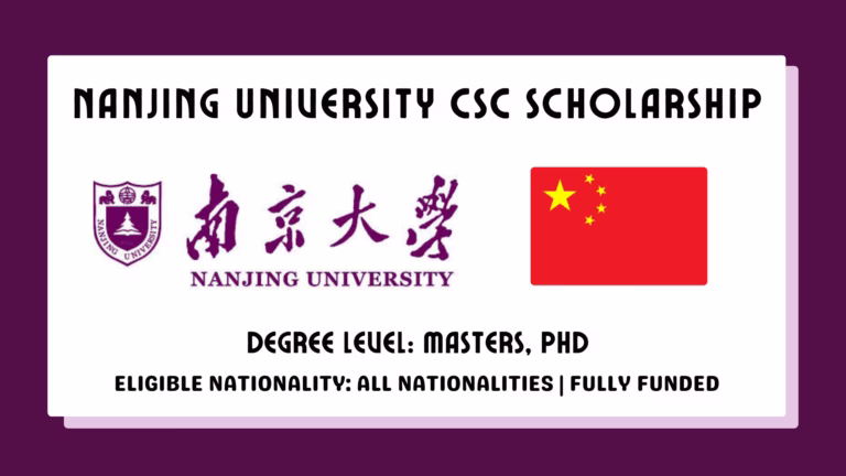 Nanjing University CSC Scholarship