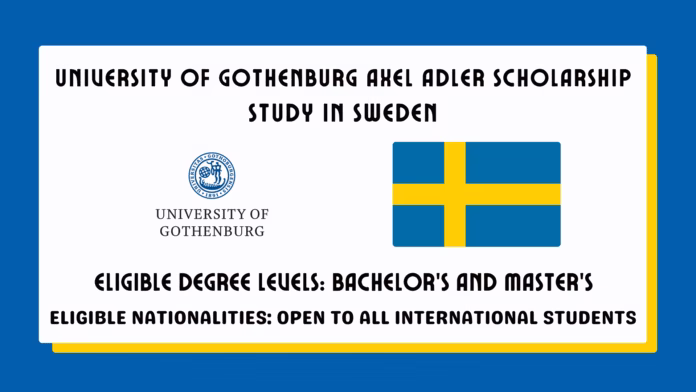 University of Gothenburg Axel Adler Scholarship