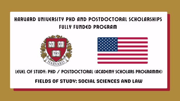 Harvard University PhD and Postdoctoral Scholarships