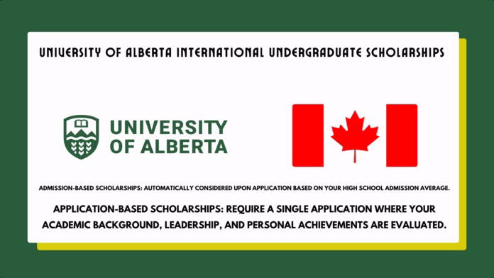 University of Alberta International Undergraduate Scholarships