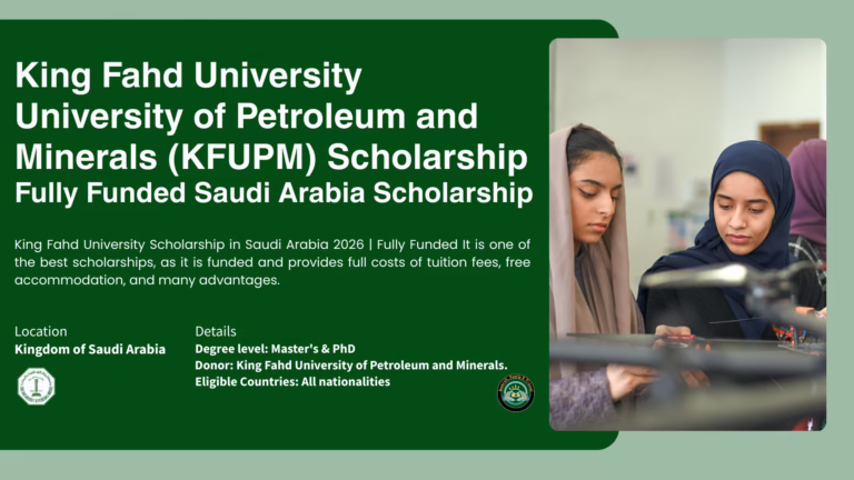 King Fahd University University of Petroleum and Minerals (KFUPM) Scholarship