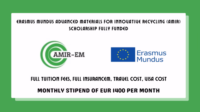 Erasmus Mundus AMIR Scholarship