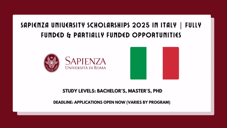 Sapienza University Scholarships