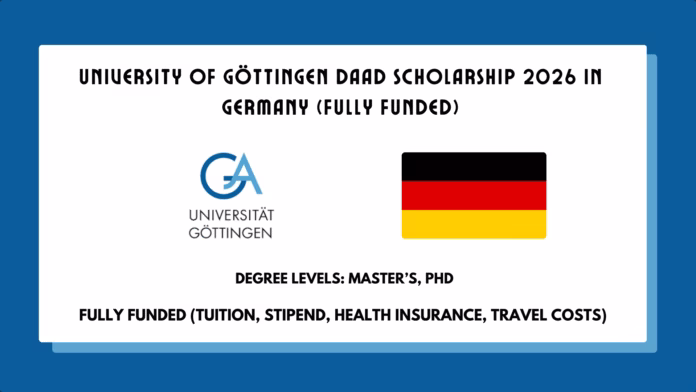 University of Göttingen DAAD Scholarship