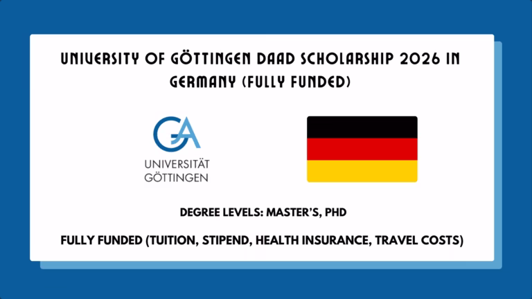 University of Göttingen DAAD Scholarship