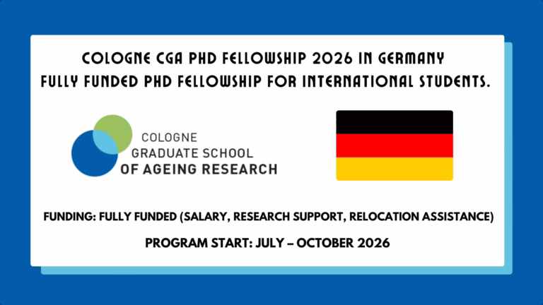 Cologne CGA PhD Fellowship
