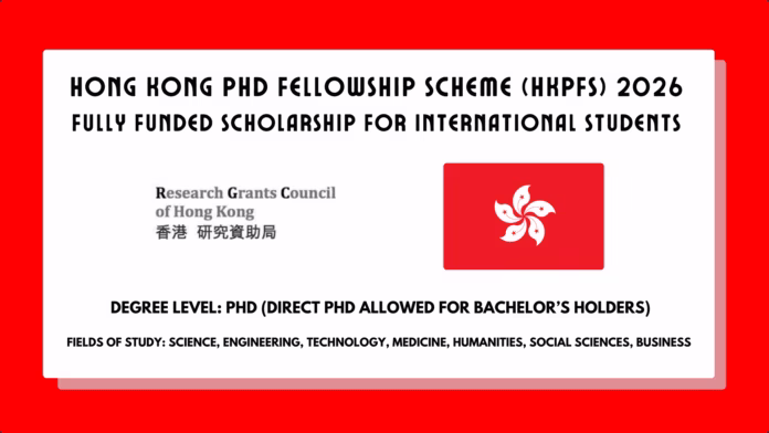 Hong Kong PhD Fellowship Scheme
