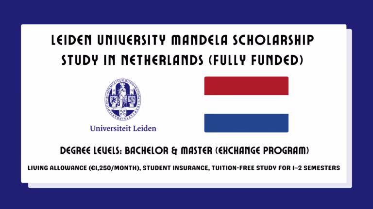 Leiden University Mandela Scholarship