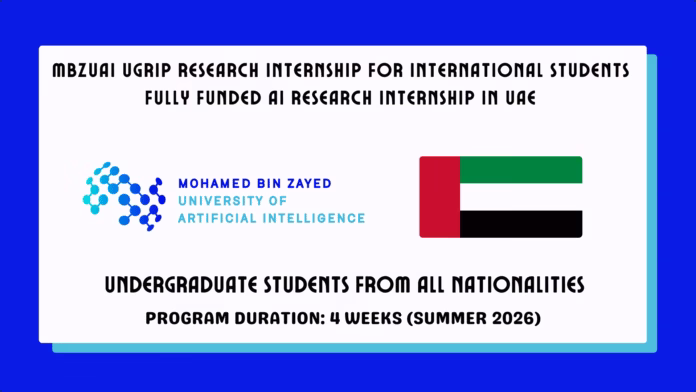 MBZUAI UGRIP Research Internship