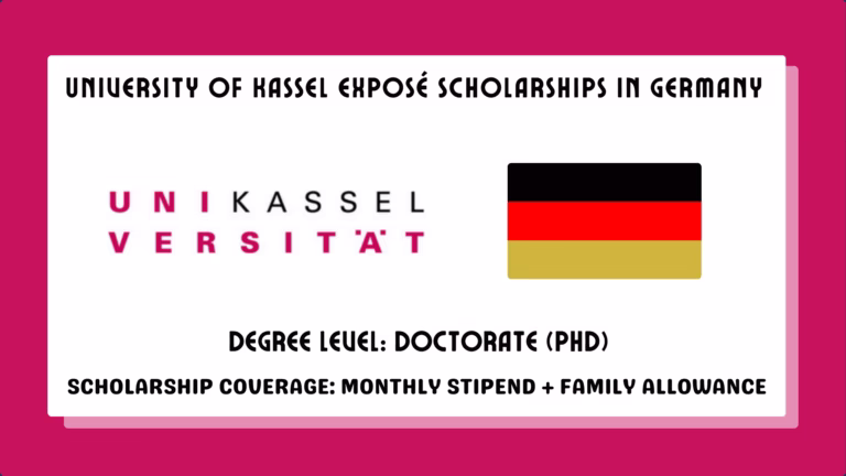 University of Kassel Exposé Scholarships
