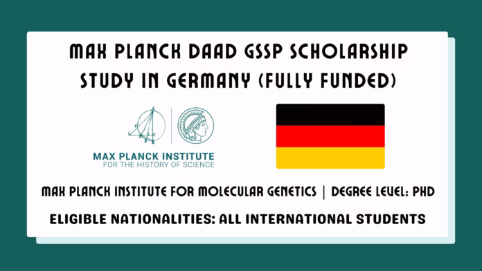 Max Planck DAAD GSSP Scholarship