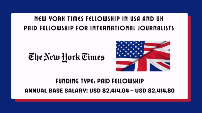 New York Times Fellowship New York Times Fellowship