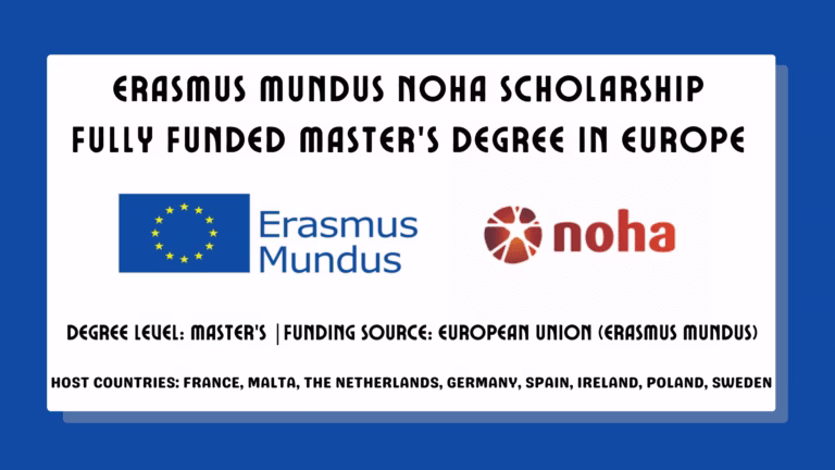 Erasmus Mundus NOHA Scholarship