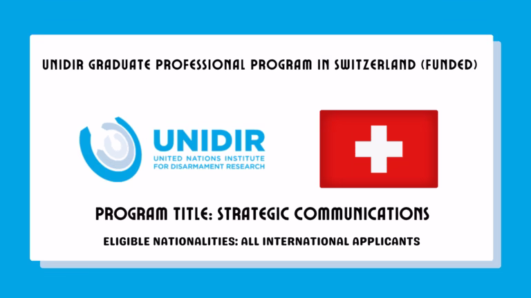 UNIDIR Graduate Professional Program