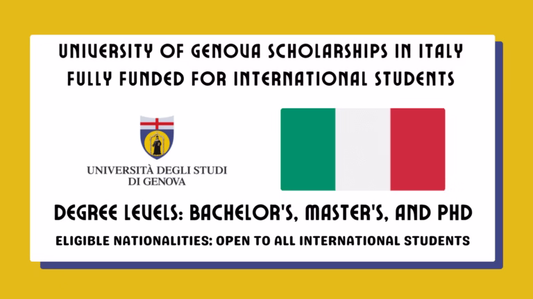 University of Genova Scholarships
