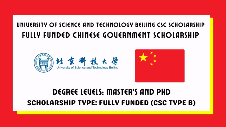 University of Science and Technology Beijing CSC Scholarship